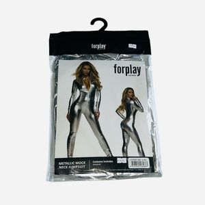 Forplay Silver Metallic Bodysuit